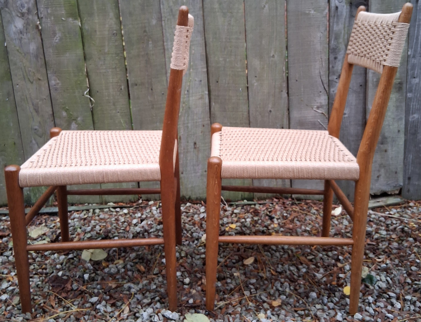Mid Century Mod 2 Charlotte Perriand Style Dordogne Chair Robert Sentou rewoven