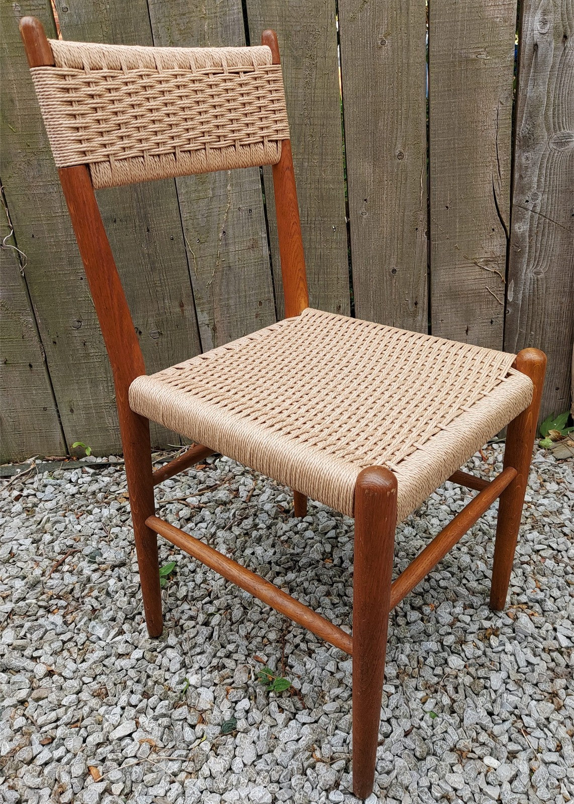 Mid Century Mod 2 Charlotte Perriand Style Dordogne Chair Robert Sentou rewoven