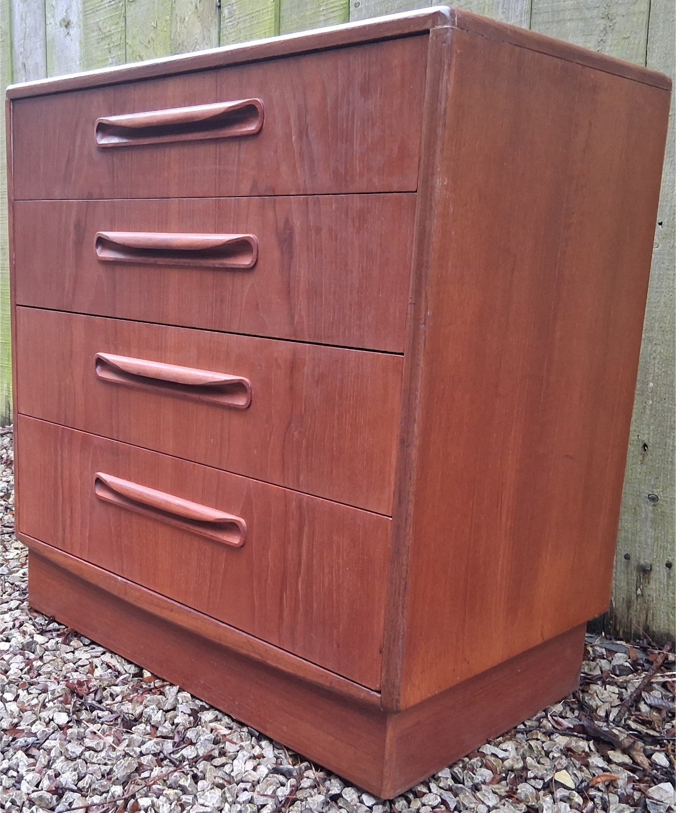 Mid Century G Plan Fresco Teak Chest of 4 Drawers