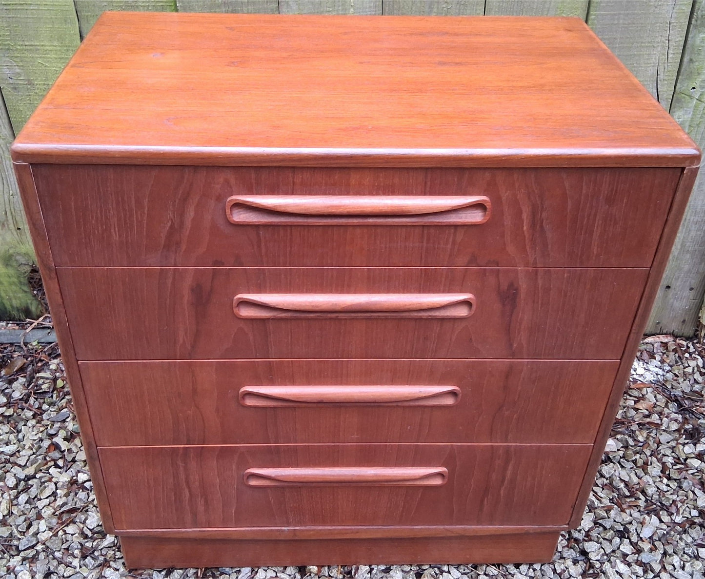 Mid Century G Plan Fresco Teak Chest of 4 Drawers