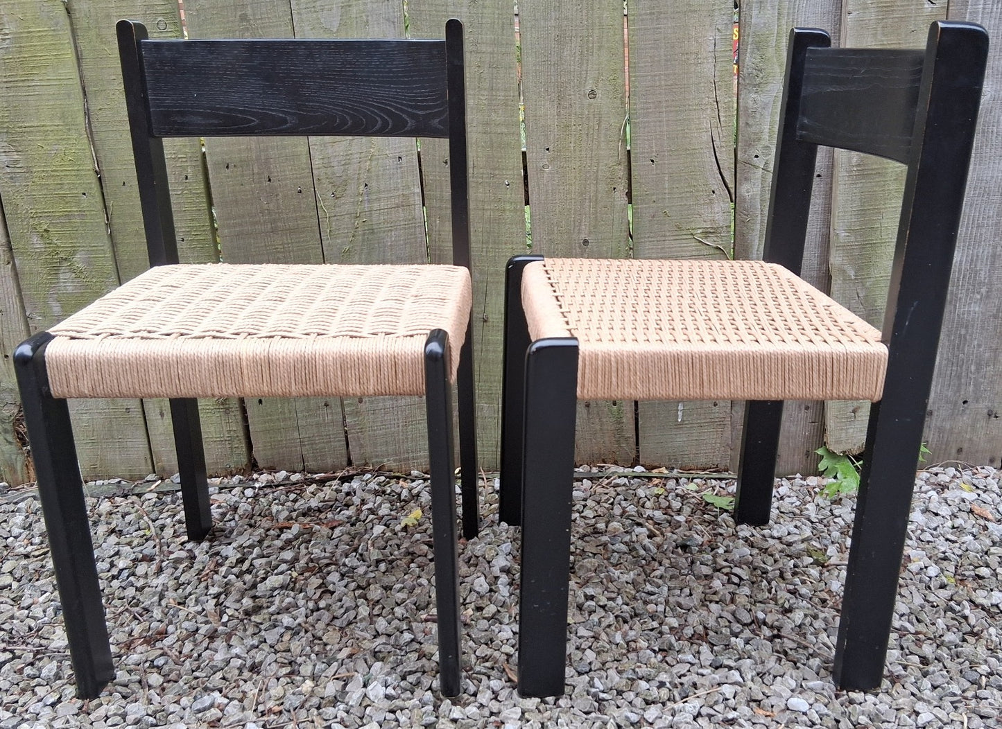MCM 2 Mogens Kold 'faeroe' black ash chairs Habitat recorded