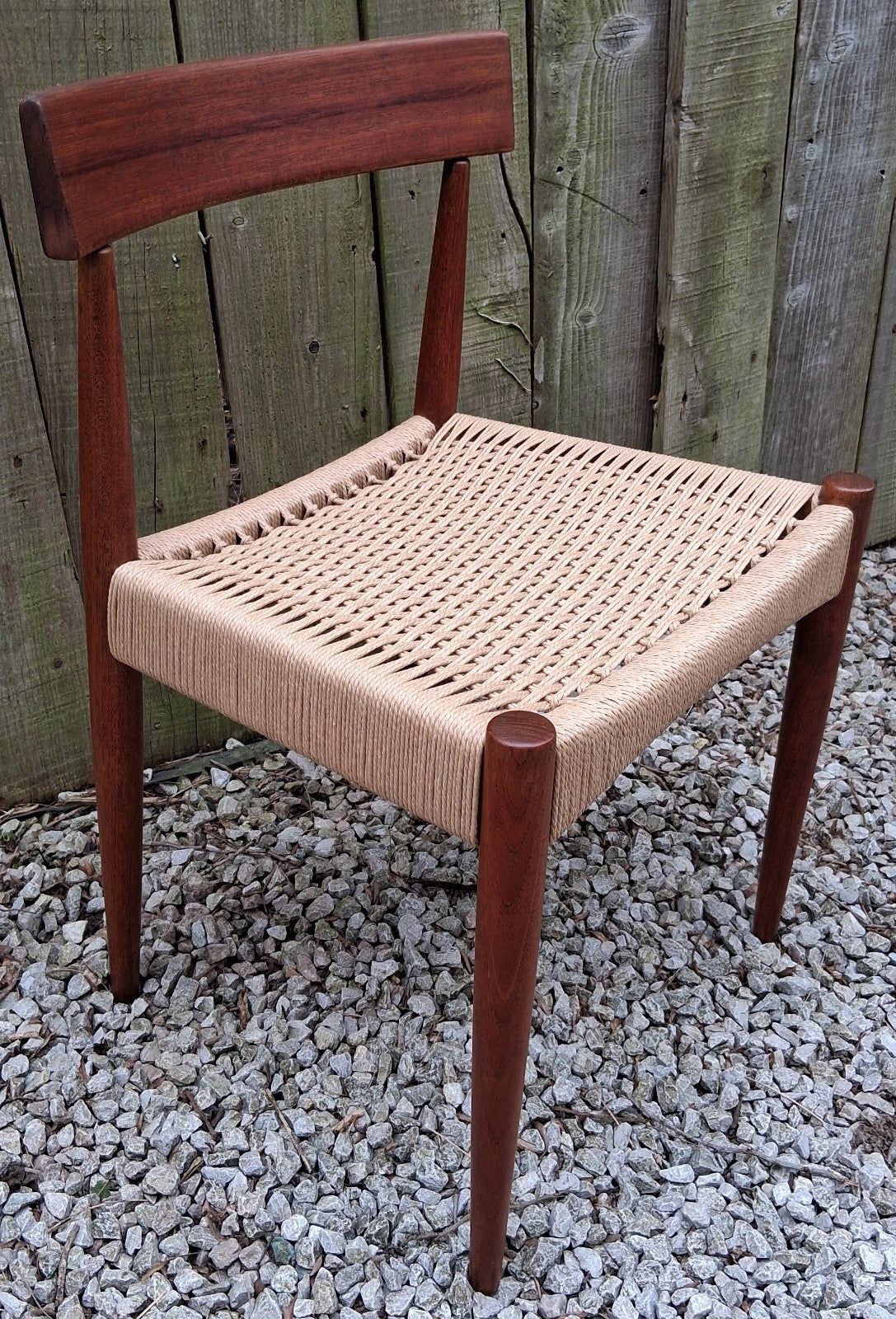 Mid Century Modern 4 MK200 Mogens Kold Corded chairs