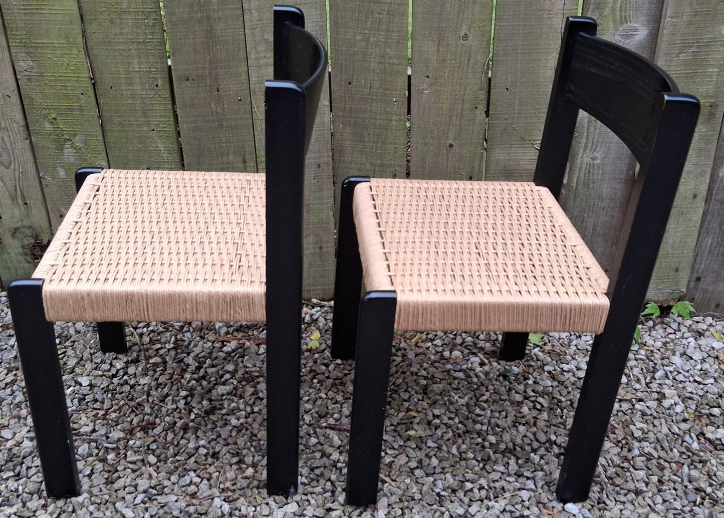 MCM 2 Mogens Kold 'faeroe' black ash chairs Habitat recorded