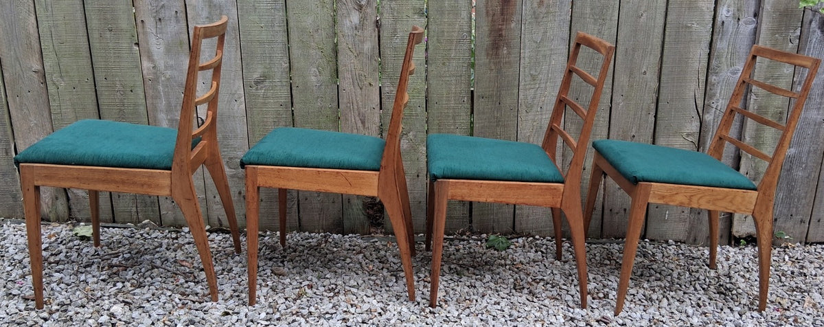 Mid Century 4 Repholstered Teak Dining Chairs McIntosh Model no 9073