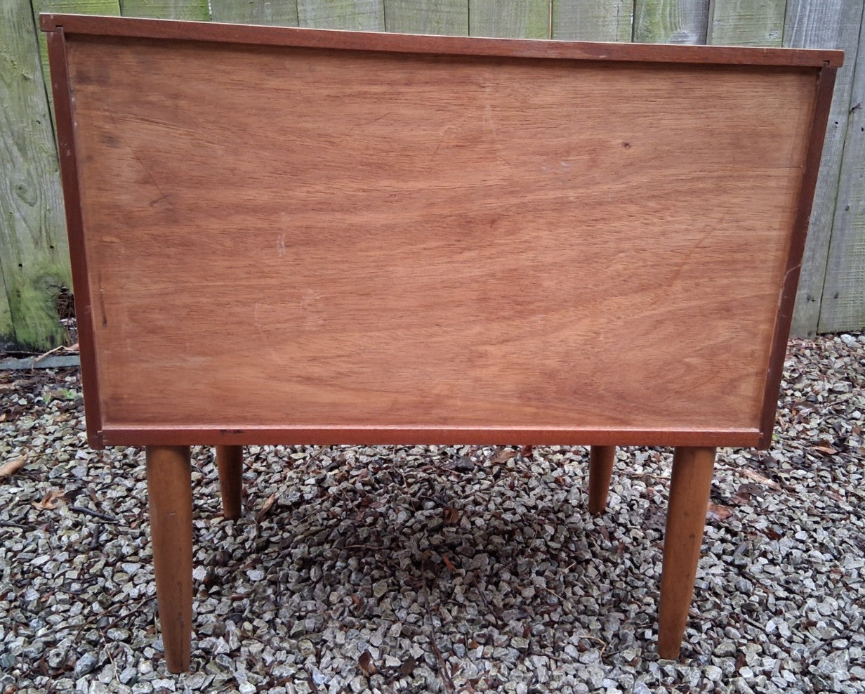 Mid Century Modern Schreiber Set of 4 drawers metal handles