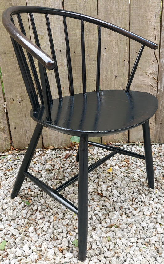 Mid Century Modern set of 4 J64 armchairs by Ejvind A Johansson