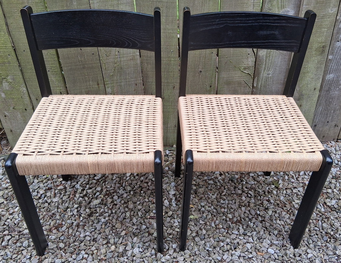MCM 2 Mogens Kold 'faeroe' black ash chairs Habitat recorded