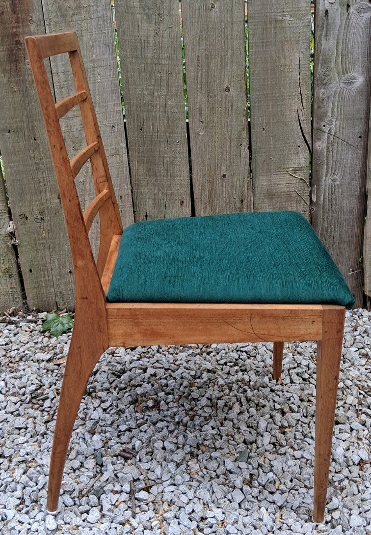 Mid Century 4 Repholstered Teak Dining Chairs McIntosh Model no 9073