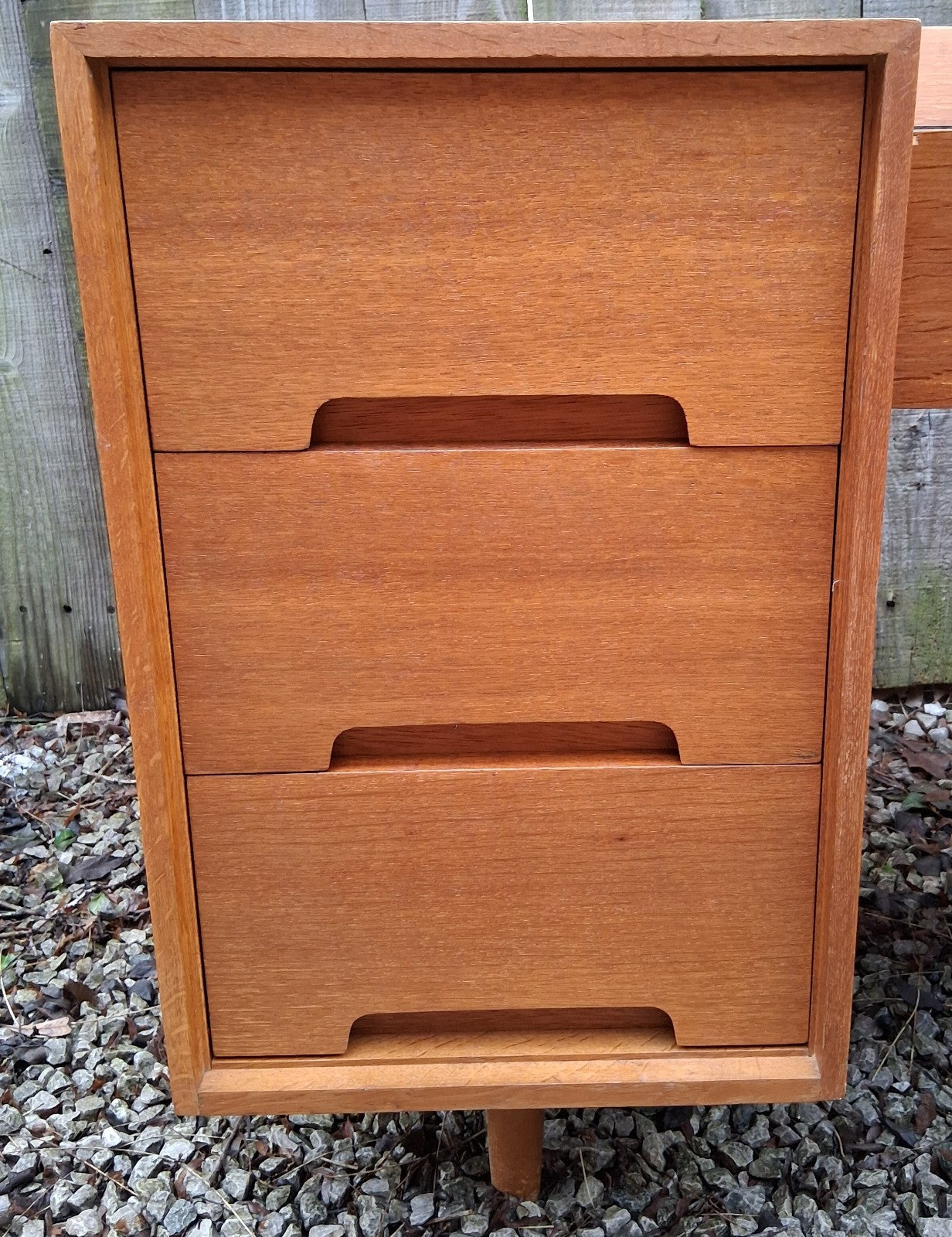 MCM Kneehole Stag C Range light oak desk /dressing Table by John and Sylvia Reid