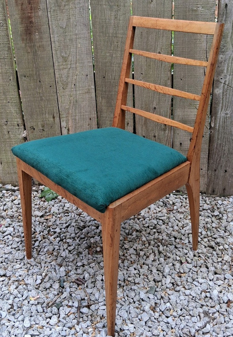 Mid Century 4 Repholstered Teak Dining Chairs McIntosh Model no 9073