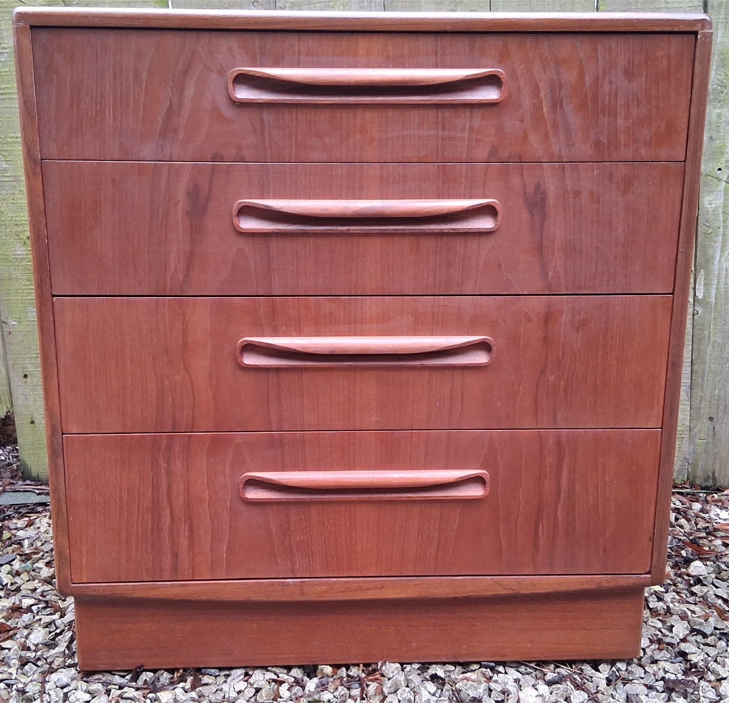 Mid Century G Plan Fresco Teak Chest of 4 Drawers