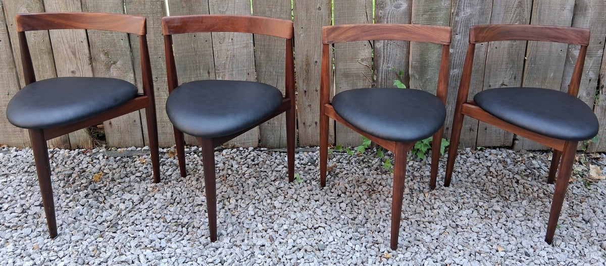 Mid-Century Modern Hans Olsen Frem Rojle Danish Tripod 2 Chairs Roundette B