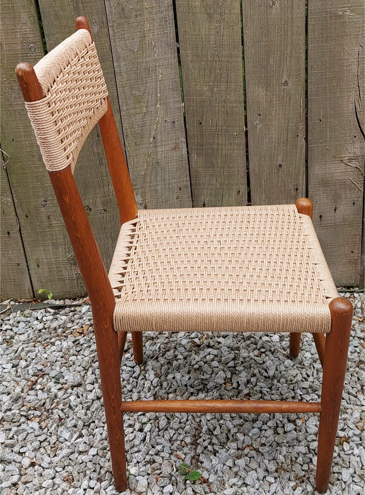 Mid Century Mod 2 Charlotte Perriand Style Dordogne Chair Robert Sentou rewoven