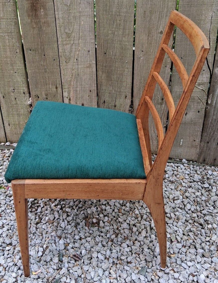Mid Century 4 Repholstered Teak Dining Chairs McIntosh Model no 9073