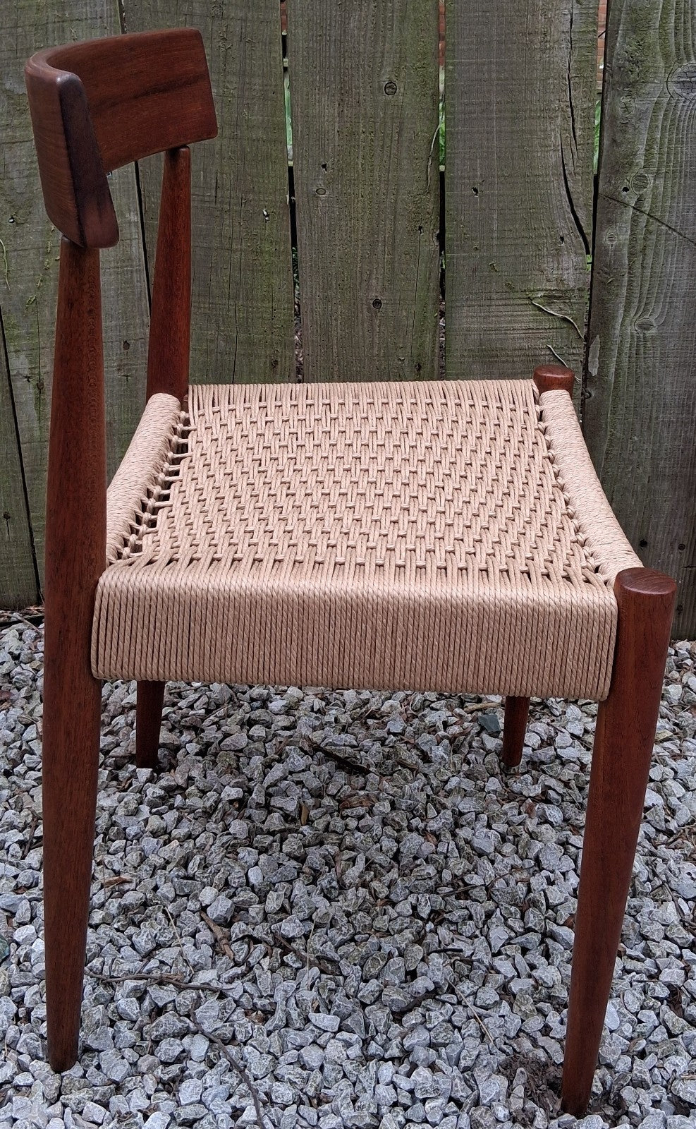 Mid Century Modern 4 MK200 Mogens Kold Corded chairs