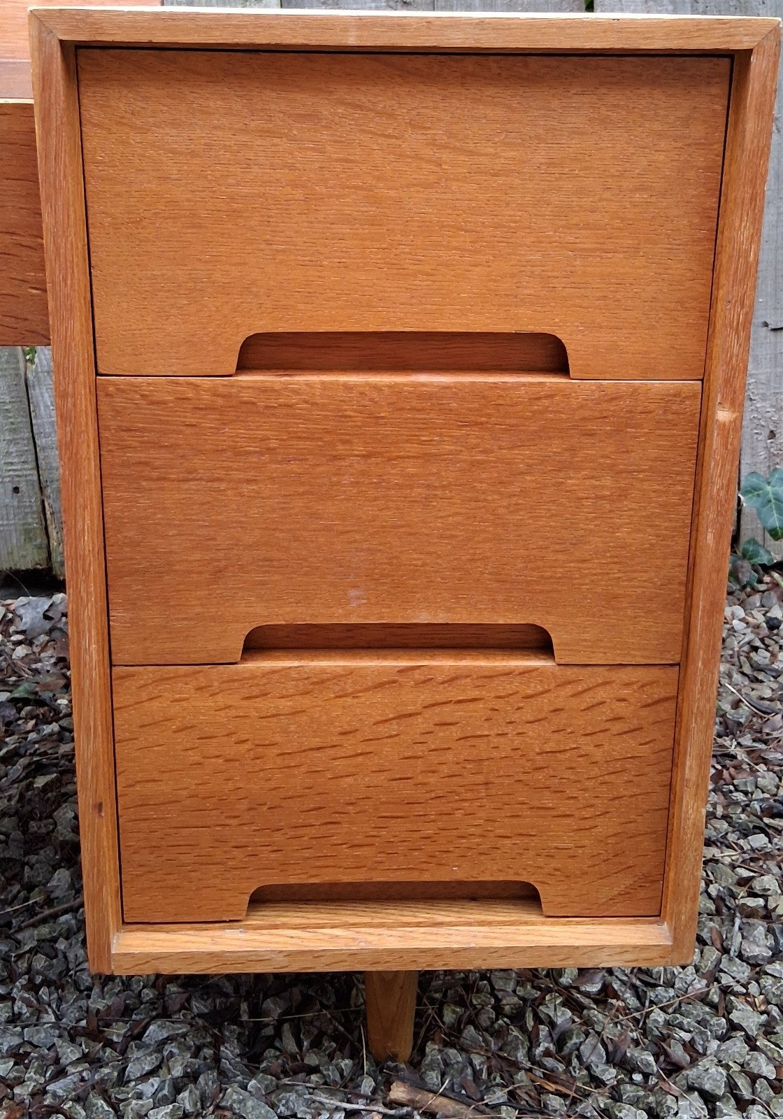 MCM Kneehole Stag C Range light oak desk /dressing Table by John and Sylvia Reid
