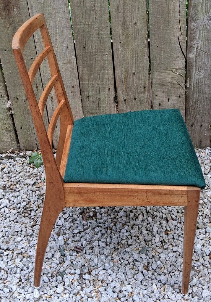 Mid Century 4 Repholstered Teak Dining Chairs McIntosh Model no 9073