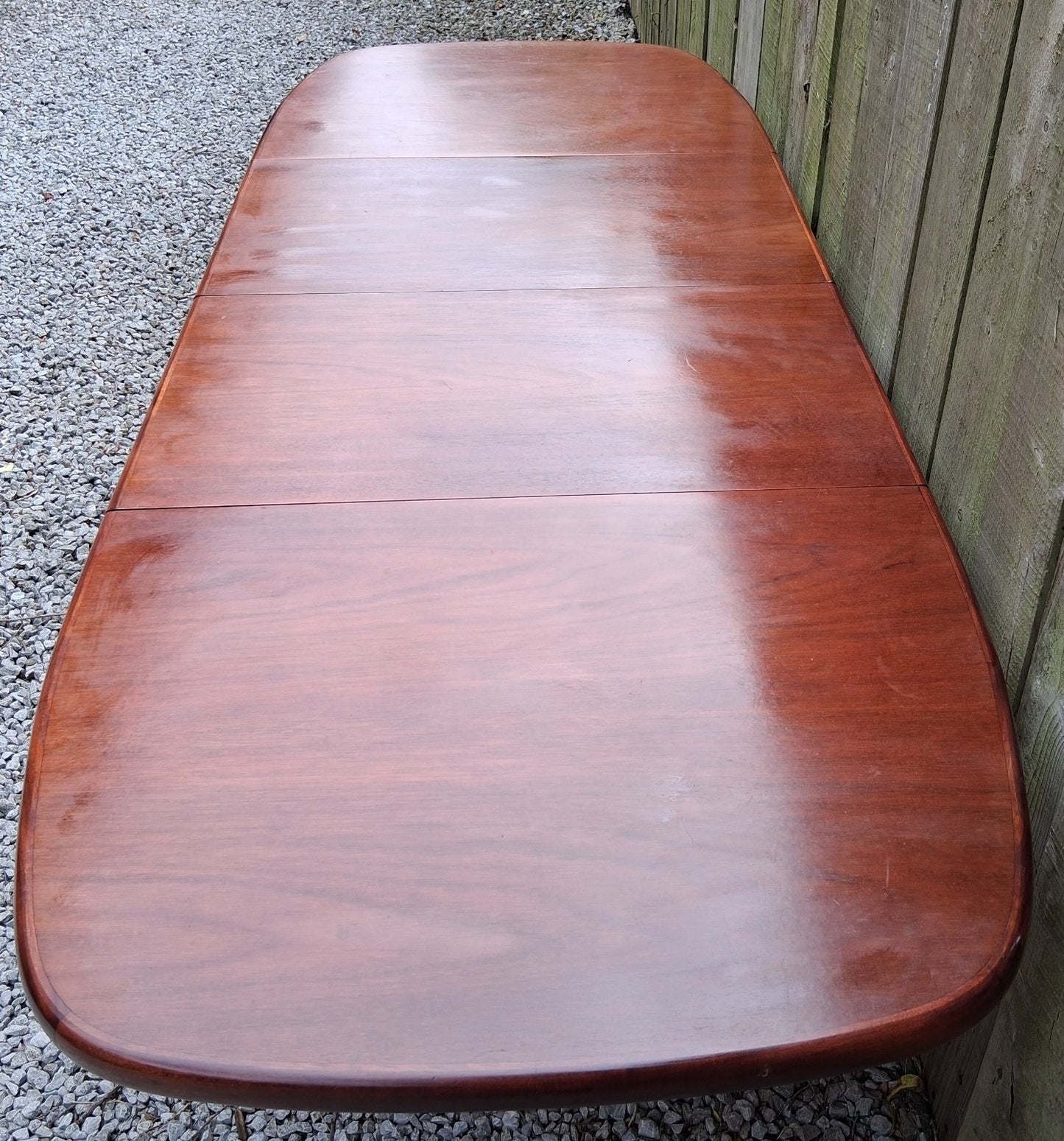 MCM Skovby Extending dining Table oval 2 leaves Mahog