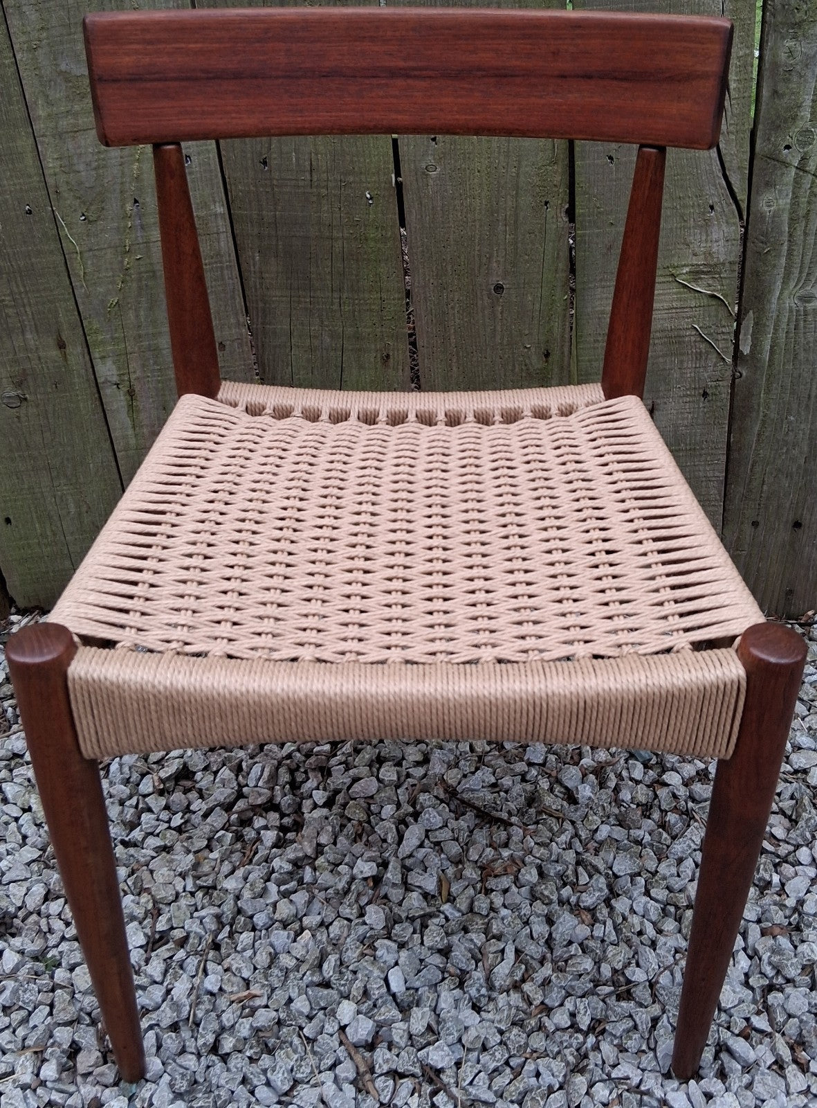 Mid Century Modern 4 MK200 Mogens Kold Corded chairs
