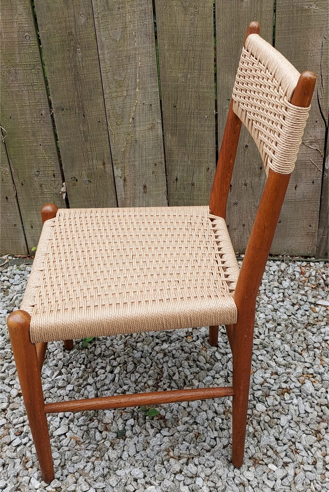 Mid Century Mod 2 Charlotte Perriand Style Dordogne Chair Robert Sentou rewoven