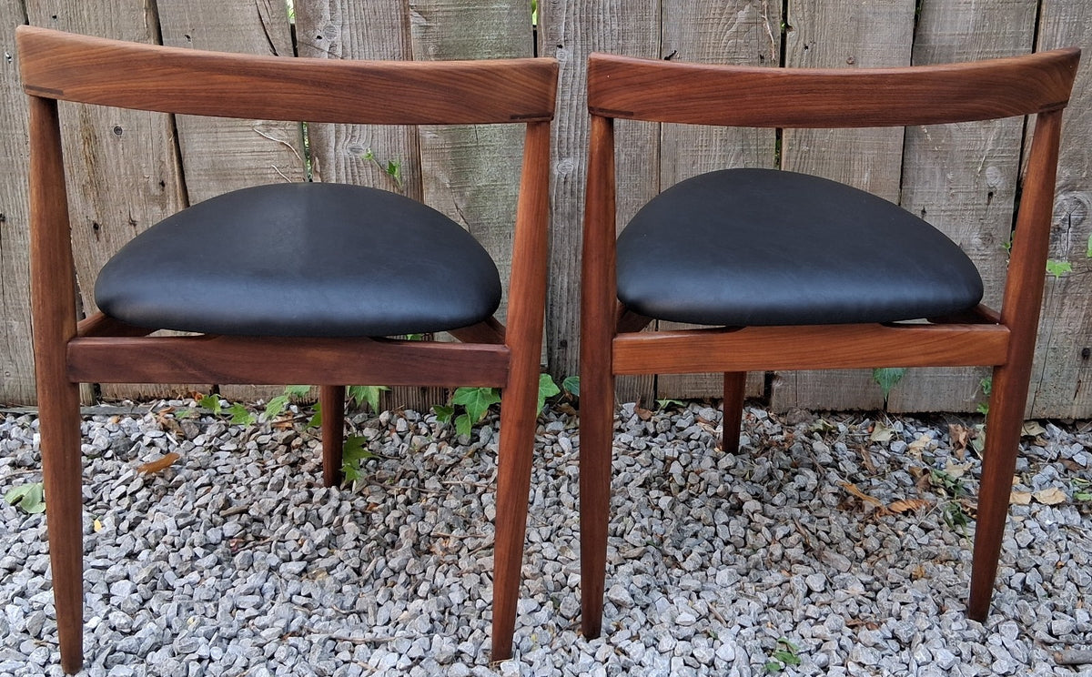 Mid-Century Modern Hans Olsen Frem Rojle Danish Tripod 2 Chairs Roundette B