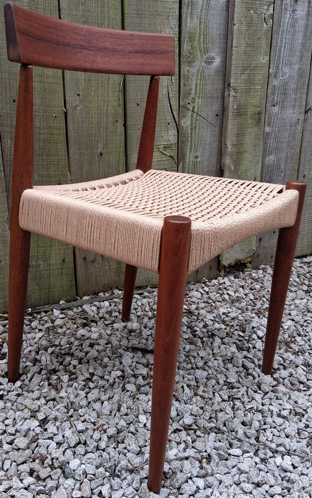Mid Century Modern 4 MK200 Mogens Kold Corded chairs