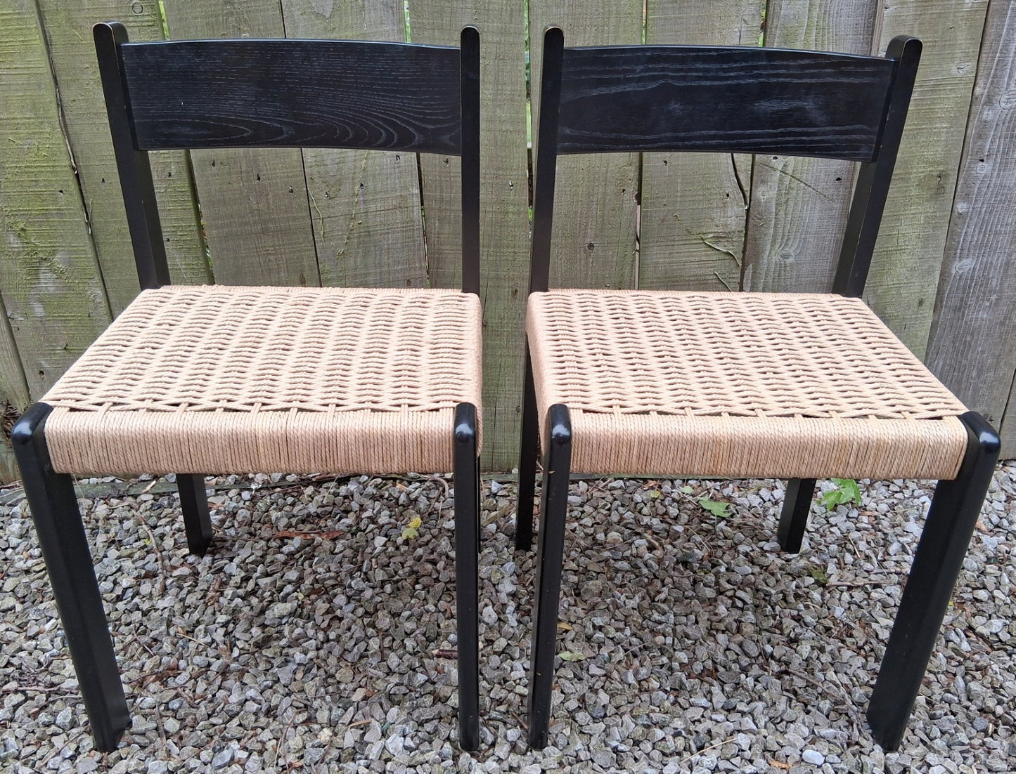 MCM 2 Mogens Kold 'faeroe' black ash chairs Habitat recorded