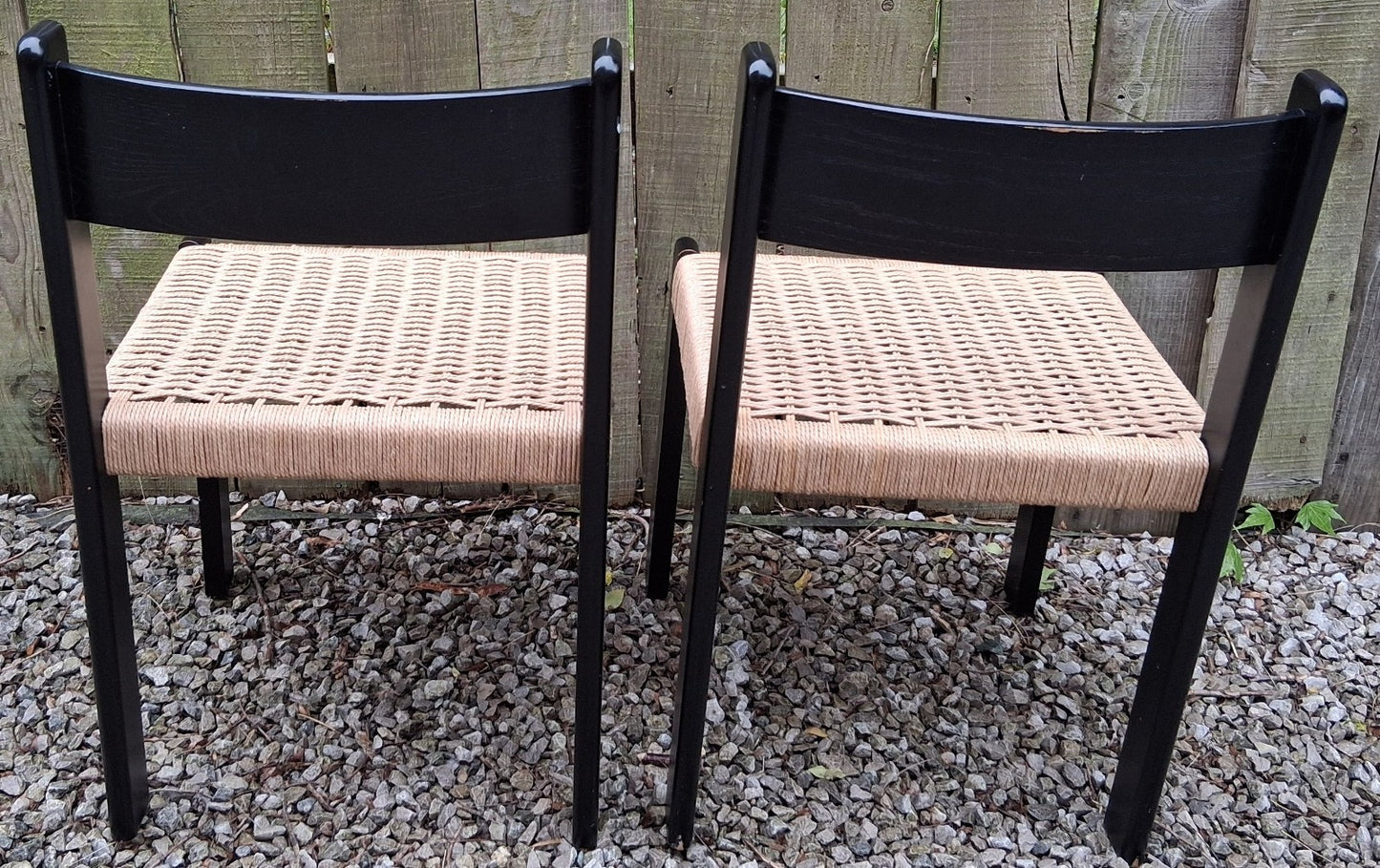 MCM 2 Mogens Kold 'faeroe' black ash chairs Habitat recorded