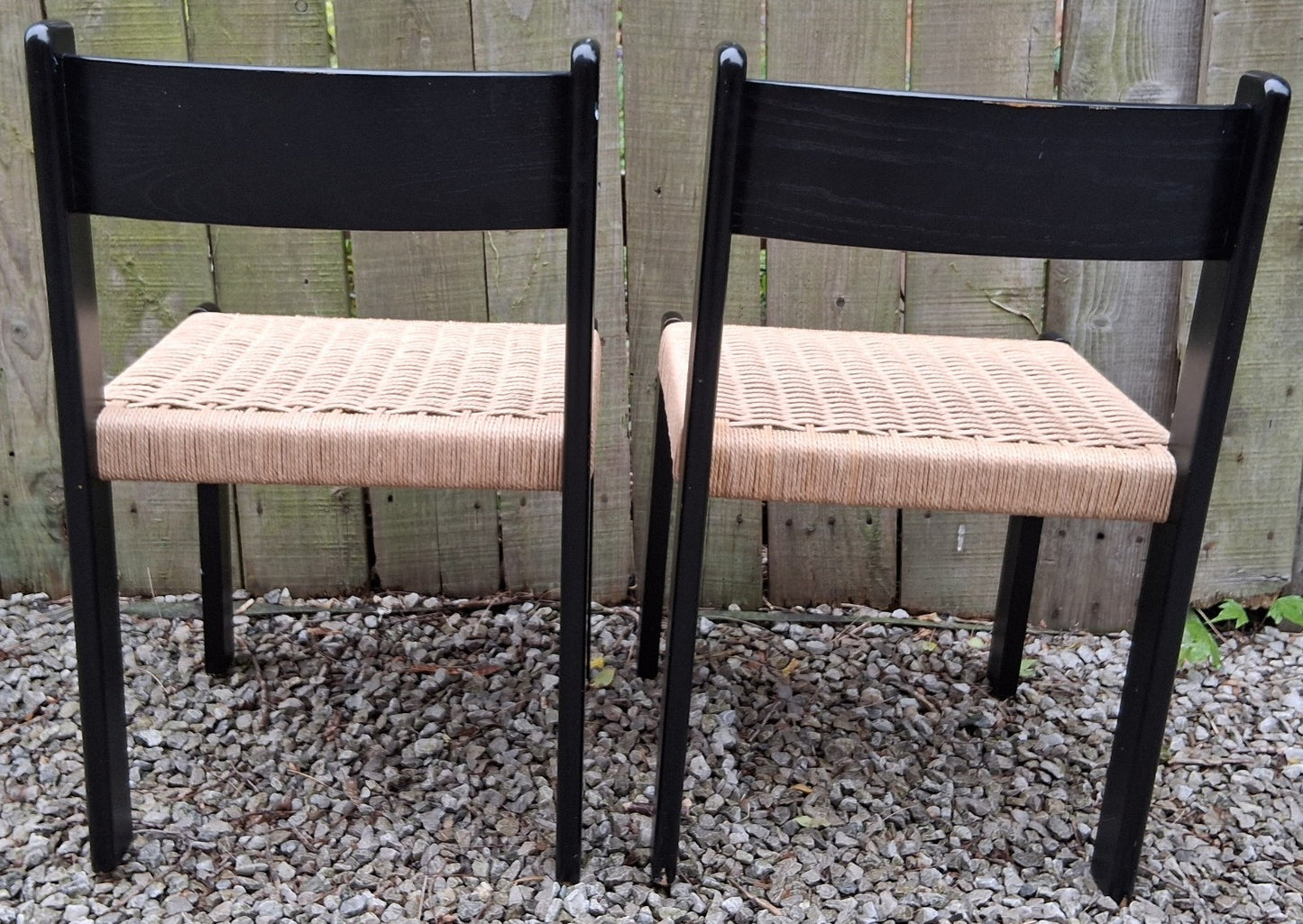 MCM 2 Mogens Kold 'faeroe' black ash chairs Habitat recorded