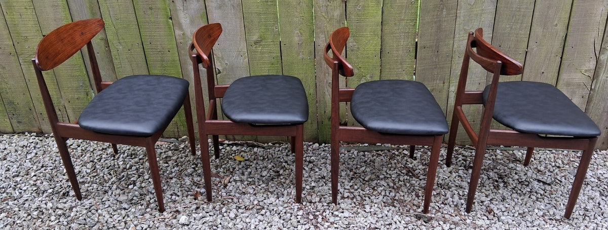 Mid Century Modern 4 GPlan chairs 2 chairs orig Kofod Larsen gold marks 2 reproB