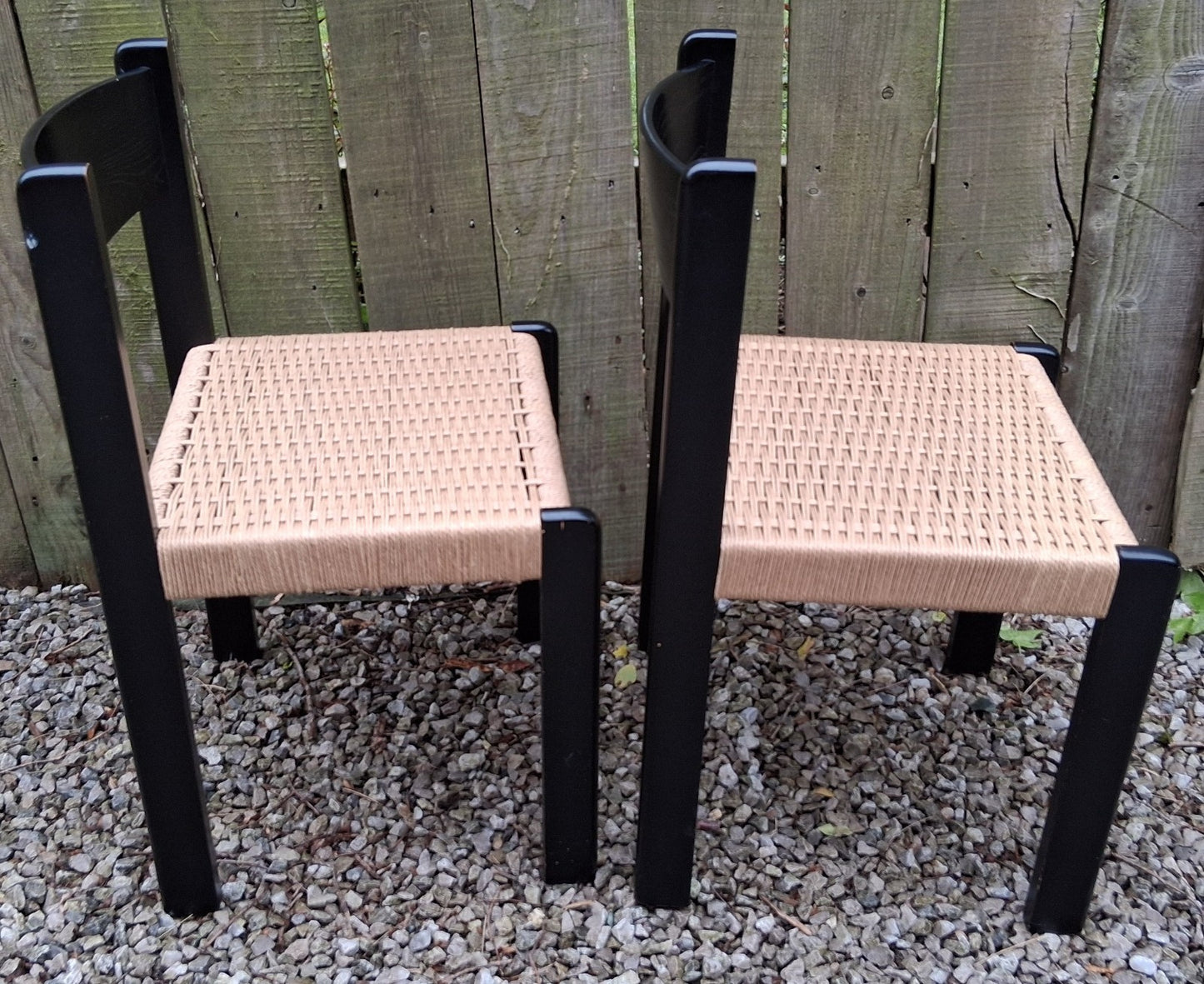 MCM 2 Mogens Kold 'faeroe' black ash chairs Habitat recorded