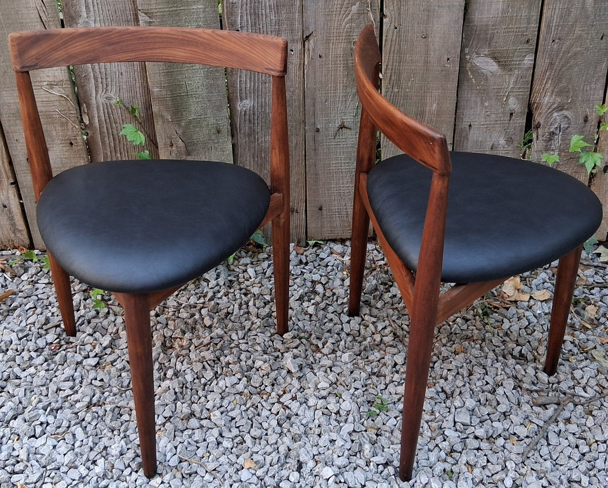 Mid-Century Modern Hans Olsen Frem Rojle Danish Tripod 2 Chairs Roundette B