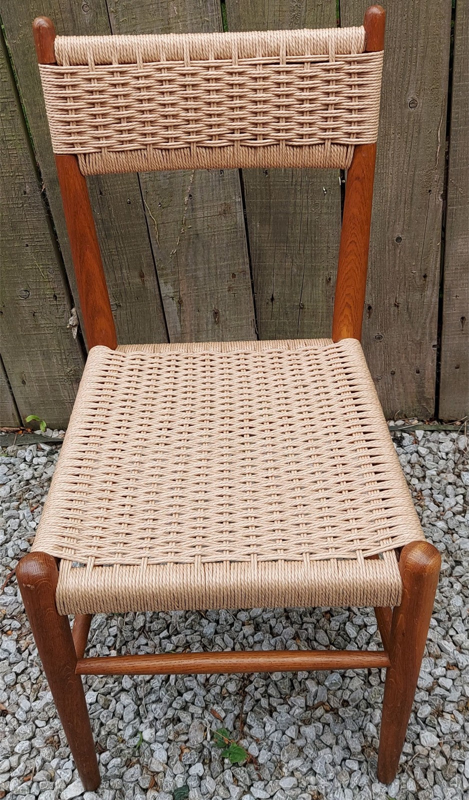 Mid Century Mod 2 Charlotte Perriand Style Dordogne Chair Robert Sentou rewoven