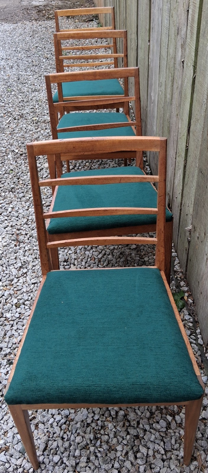 Mid Century 4 Repholstered Teak Dining Chairs McIntosh Model no 9073