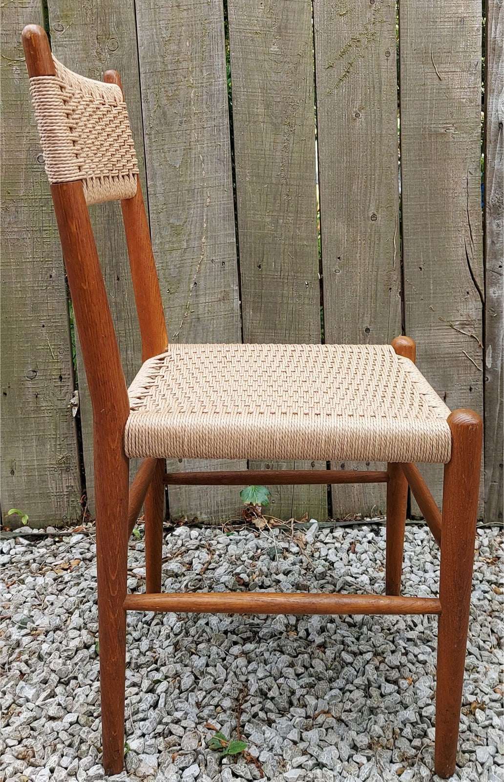 Mid Century Mod 2 Charlotte Perriand Style Dordogne Chair Robert Sentou rewoven