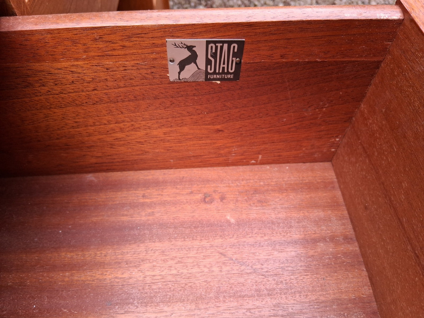 MCM Kneehole Stag C Range light oak desk /dressing Table by John and Sylvia Reid