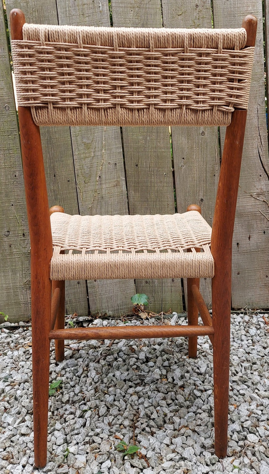 Mid Century Mod 2 Charlotte Perriand Style Dordogne Chair Robert Sentou rewoven