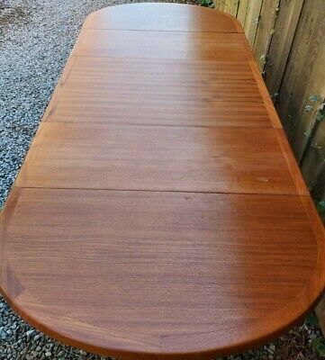 MCM Extending Drop Leaf Dining Table two Leaves Danish
