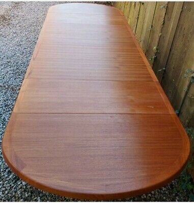 MCM Extending Drop Leaf Dining Table two Leaves Danish