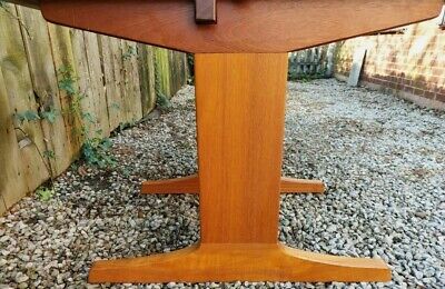 MCM Extending Drop Leaf Dining Table two Leaves Danish