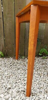 Mcm Extending Teak Table Rectangular angular legs