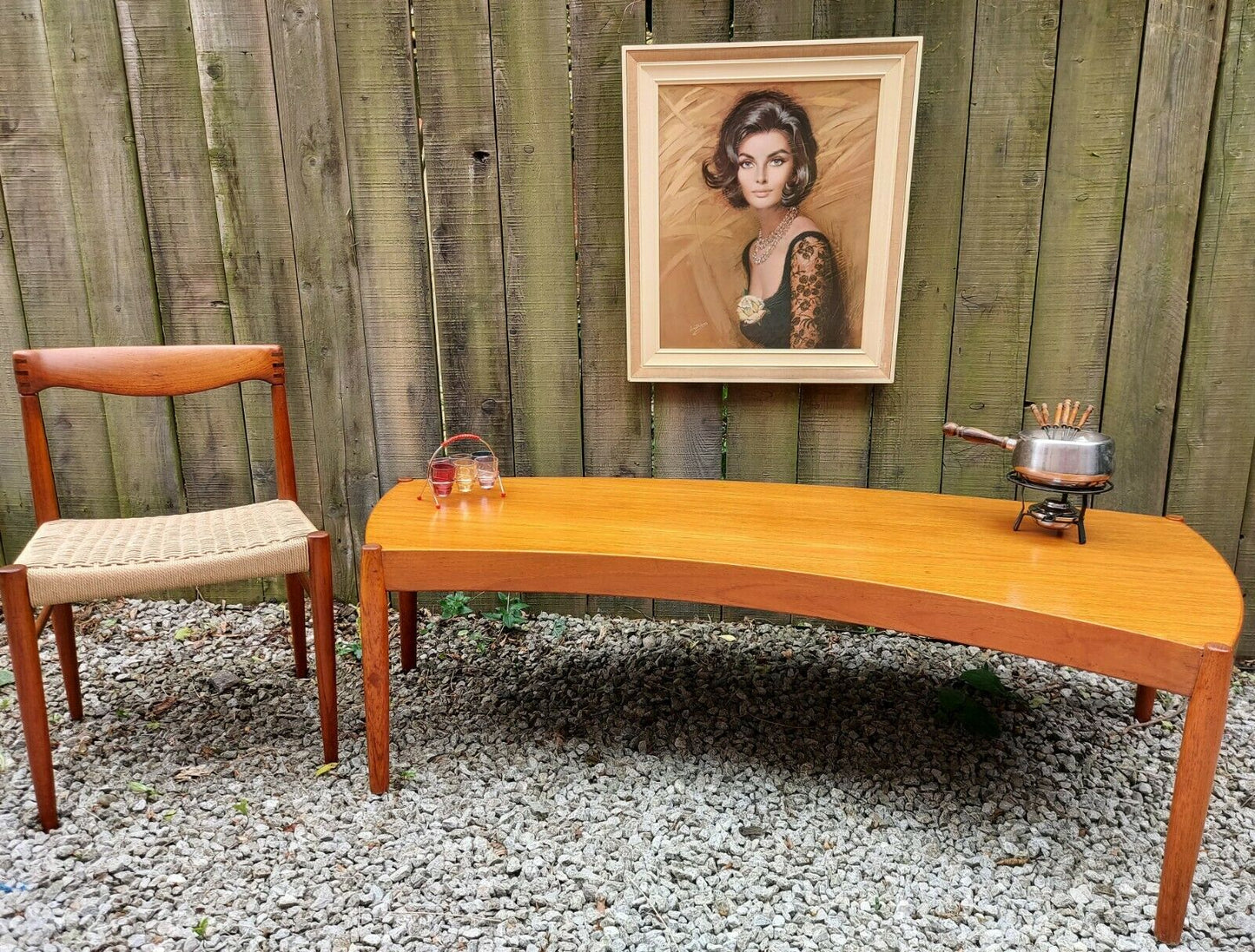 MCM Johannes Andersen Large coffee table for Trensum Sweden 1960s