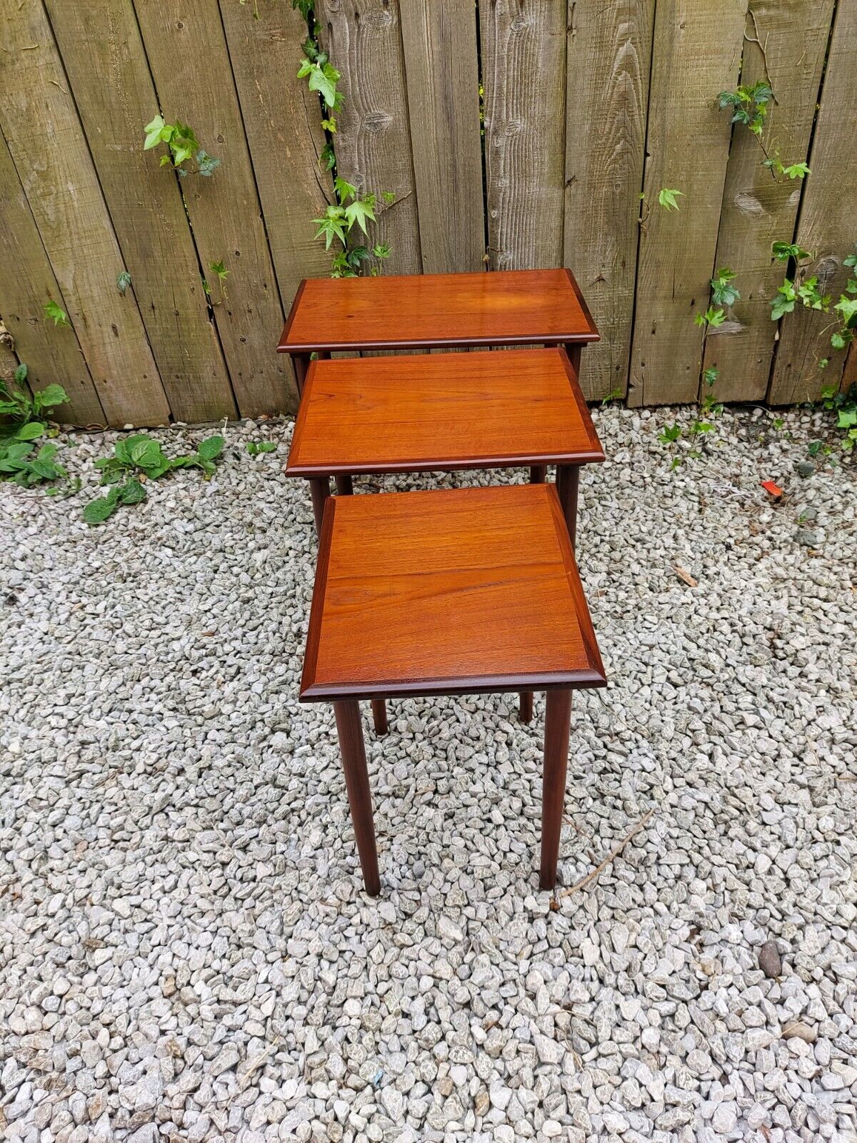 Mid Century Modern Danish Nest of Tables