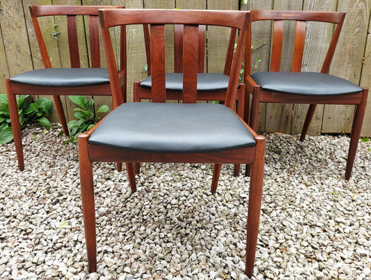 Mid Century Modern 6 Danish curved back Dining Chairs