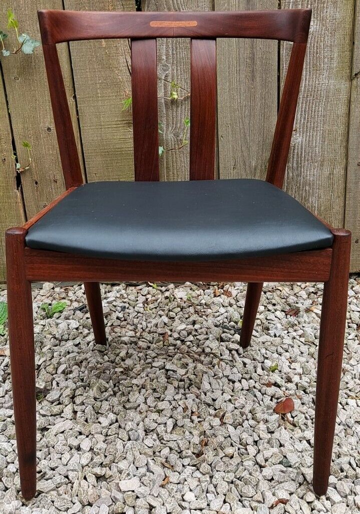 Mid Century Modern 6 Danish curved back Dining Chairs