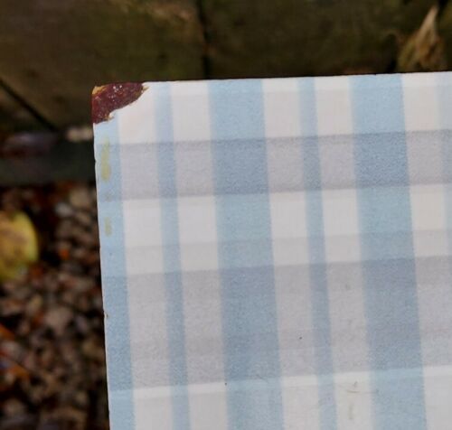 Mid Century Modern Checked Gingham Formica Extending Table